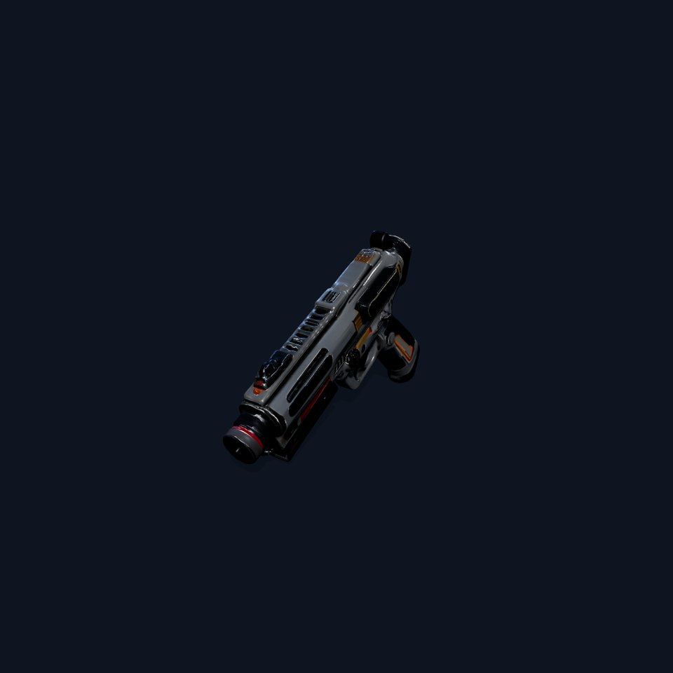 Futuristic Pistol model pack